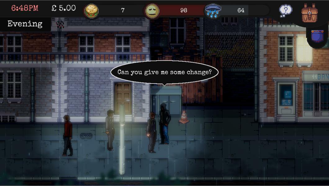 Can change the game. Change: a homeless survival experience.