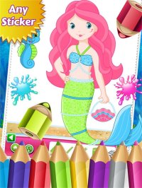 Cкриншот Mermaid Princess Colorbook Drawing to Paint Coloring Game for Kids, изображение № 1632764 - RAWG