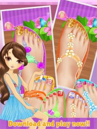 Cкриншот Toe Nail Spa Salon Beautiful Princess Girls - Makeover And Games Dressup Nails Art & Polish, изображение № 1632718 - RAWG