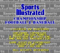 Cкриншот Sports Illustrated: Championship Football & Baseball, изображение № 752028 - RAWG