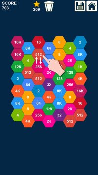 Cкриншот Hexagons 2048 Puzzle: Swap n Merge Numbers, изображение № 2385372 - RAWG