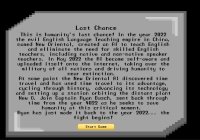 Cкриншот Last Chance (LanguageMaster2022), изображение № 3381335 - RAWG
