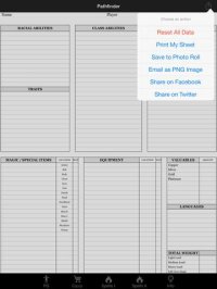Cкриншот Real Sheet: Pathfinder + Dice Table, изображение № 1663669 - RAWG