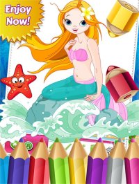 Cкриншот Mermaid Princess Colorbook Drawing to Paint Coloring Game for Kids, изображение № 1632765 - RAWG