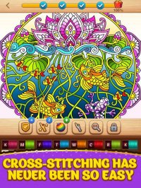 Cкриншот Cross Stitch Coloring Mandala, изображение № 2681102 - RAWG