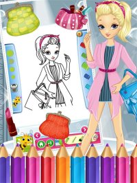 Cкриншот Pretty Girl Fashion Colorbook Drawing to Paint Coloring Game for Kids, изображение № 1632753 - RAWG