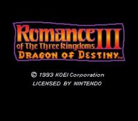 Cкриншот Romance of the Three Kingdoms III: Dragon of Destiny, изображение № 740116 - RAWG