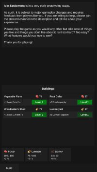 Cкриншот Idle Settlement Prototype, изображение № 2271563 - RAWG