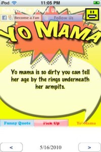 Cкриншот dayNish: Yo Mama Jokes, Pick Up Lines, and Funny Quotes Daily, изображение № 986673 - RAWG