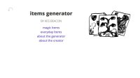 Cкриншот Magic & everyday items generator, изображение № 2688925 - RAWG