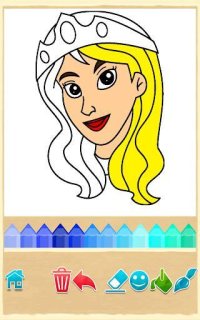 Cкриншот Princess Coloring Game, изображение № 1555356 - RAWG