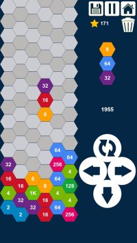 Cкриншот Hexa Columns 2048 Puzzle: Drop n Merge Numbers, изображение № 2380746 - RAWG