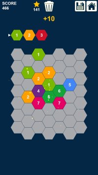 Cкриншот Hexagons Puzzle: Slide n Clear Numbers, изображение № 2373185 - RAWG