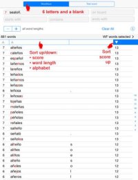 Cкриншот Words Finder Wordfeud Español/Spanish - find the best words for Wordfeud, crossword and cryptogram, изображение № 1606793 - RAWG