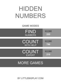 Cкриншот Hidden Numbers - Best Free Counting And Searching Numbers Puzzle & Math Game, изображение № 961042 - RAWG