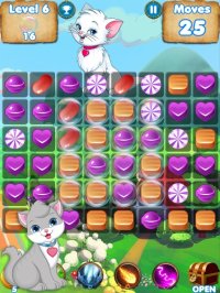 Cкриншот Kitty Crush - puzzle games with cats and candy, изображение № 2184033 - RAWG