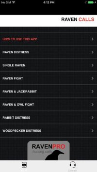 Cкриншот REAL Raven Hunting Calls - 7 REAL Raven CALLS & Raven Sounds! - Raven e-Caller - Ad Free - BLUETOOTH COMPATIBLE, изображение № 2066462 - RAWG