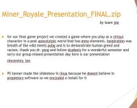 Cкриншот Miner_Royale_Presentation_FINAL.zip, изображение № 1836738 - RAWG