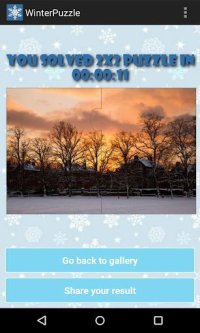 Cкриншот Winter Puzzle Free, изображение № 1459779 - RAWG