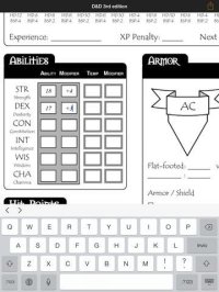 Cкриншот Real Sheet: D&D 3.0 Edition + Dice Table, изображение № 2133415 - RAWG
