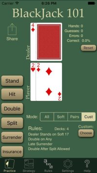 Cкриншот BlackJack 101 Pro - Basic Strategy Trainer, изображение № 950426 - RAWG