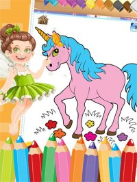 Cкриншот Little Unicorn Colorbook Drawing to Paint Coloring Game for Kids, изображение № 1632912 - RAWG