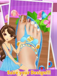 Cкриншот Toe Nail Spa Salon Beautiful Princess Girls - Makeover And Games Dressup Nails Art & Polish, изображение № 1632716 - RAWG