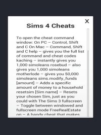 Cкриншот Cheats for The Sims 4 Tips & Tricks, изображение № 2111732 - RAWG