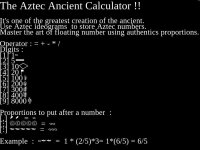 Cкриншот The Aztec Ancient Calcultator, изображение № 1234763 - RAWG