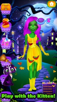 Cкриншот Halloween Girls MakeUp Makeover Party - Kids Games, изображение № 1962051 - RAWG