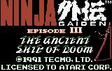 Cкриншот Ninja Gaiden III: The Ancient Ship of Doom (1991), изображение № 737131 - RAWG
