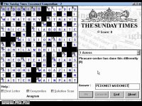 Cкриншот The Sunday Times Crossword Compendium, изображение № 337069 - RAWG