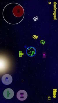 Cкриншот Neon Asteroids Attack, изображение № 1840040 - RAWG