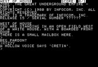 Cкриншот Zork (1980), изображение № 3231015 - RAWG