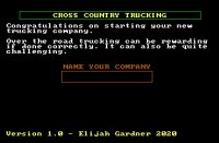 Cкриншот Cross Country Trucking - MS DOS, изображение № 2431875 - RAWG