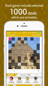 Cкриншот Pyramid 1000 - Solitaire Simple Game, изображение № 1694055 - RAWG