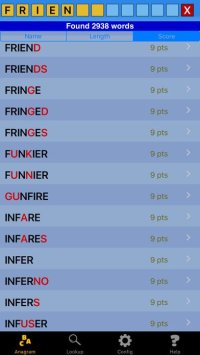 Cкриншот Anagram & Word Lookup for Words with Friends, изображение № 984074 - RAWG