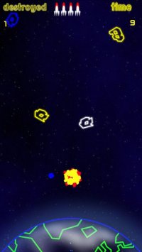 Cкриншот Neon Asteroids Attack, изображение № 1840039 - RAWG