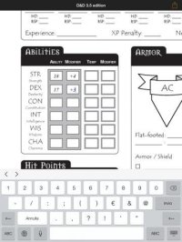 Cкриншот Real Sheet: D&D 3.5 Edition + Dice Table, изображение № 2133385 - RAWG