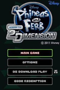 Cкриншот Phineas and Ferb: Across the 2nd Dimension (DS), изображение № 1709716 - RAWG
