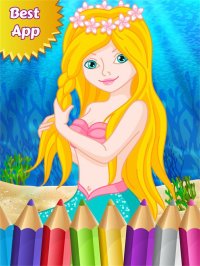 Cкриншот Mermaid Princess Colorbook Drawing to Paint Coloring Game for Kids, изображение № 1632761 - RAWG