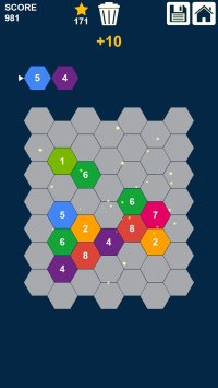 Cкриншот Hexagons Puzzle: Slide n Clear Numbers, изображение № 2373187 - RAWG