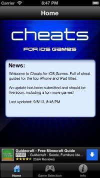 Cкриншот Cheats - Mobile Cheats for iOS Games, изображение № 1713161 - RAWG