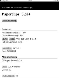 Cкриншот Universal Paperclips, изображение № 2065189 - RAWG