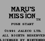 Cкриншот Maru's Mission (1990), изображение № 751552 - RAWG