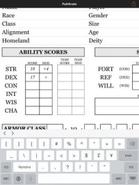 Cкриншот Real Sheet: Pathfinder + Dice Table, изображение № 1663668 - RAWG