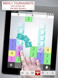 Cкриншот Numtris: best addicting logic number game with cool multiplayer split screen mode to play between two good friends. Including simple but challenging numeric puzzle mini games to improve your math skil, изображение № 2061237 - RAWG