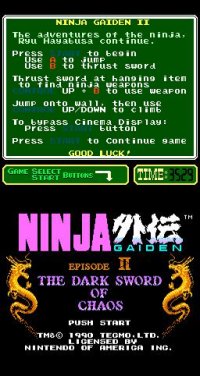 Cкриншот Ninja Gaiden II: The Dark Sword of Chaos (1990), изображение № 737120 - RAWG
