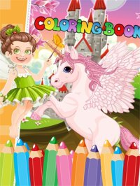 Cкриншот Little Unicorn Colorbook Drawing to Paint Coloring Game for Kids, изображение № 1632911 - RAWG