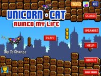 Cкриншот Unicorn-Cat Ruined My Life: Impossible Magic Rainbow Side-Scroller Survival On A Crazy Little Adventure, изображение № 1752546 - RAWG